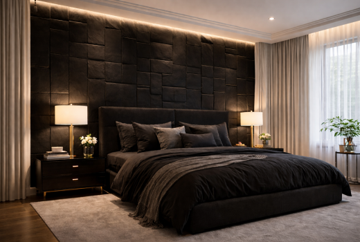 Negrul, o alegere mereu elegantă în decorațiunile interioare