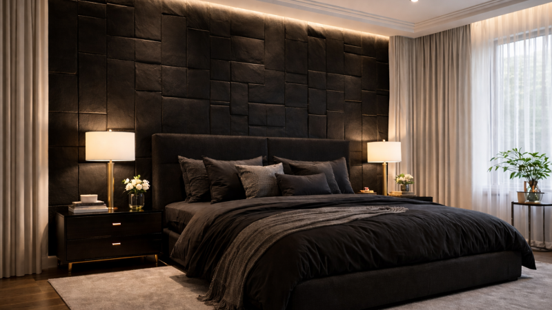 Negrul, o alegere mereu elegantă în decorațiunile interioare