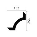 Set coltar decorativ accesoriu Arstyl SP2-5 pentru profil SP2- 4 BUC.   
