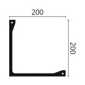 Scafa decorativa led tavan perete poliuretan Arstyl L5      