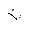 Cornisa decorativa polimer dur WT2 75X91X2000  