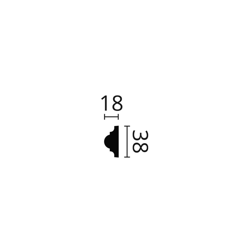 Brau polimer dur WL1 38X18X2000 Brau polimer dur WL1 38X18X2000