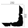 Set coltar decorativ accesoriu Arstyl Z101 pentru profil Z10- 4 BUC.   