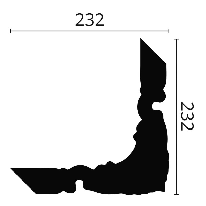 Set coltar decorativ accesoriu Arstyl Z101 pentru profil Z10- 4 BUC. Set coltar decorativ accesoriu Arstyl Z101 pentru profil Z10- 4 BUC.