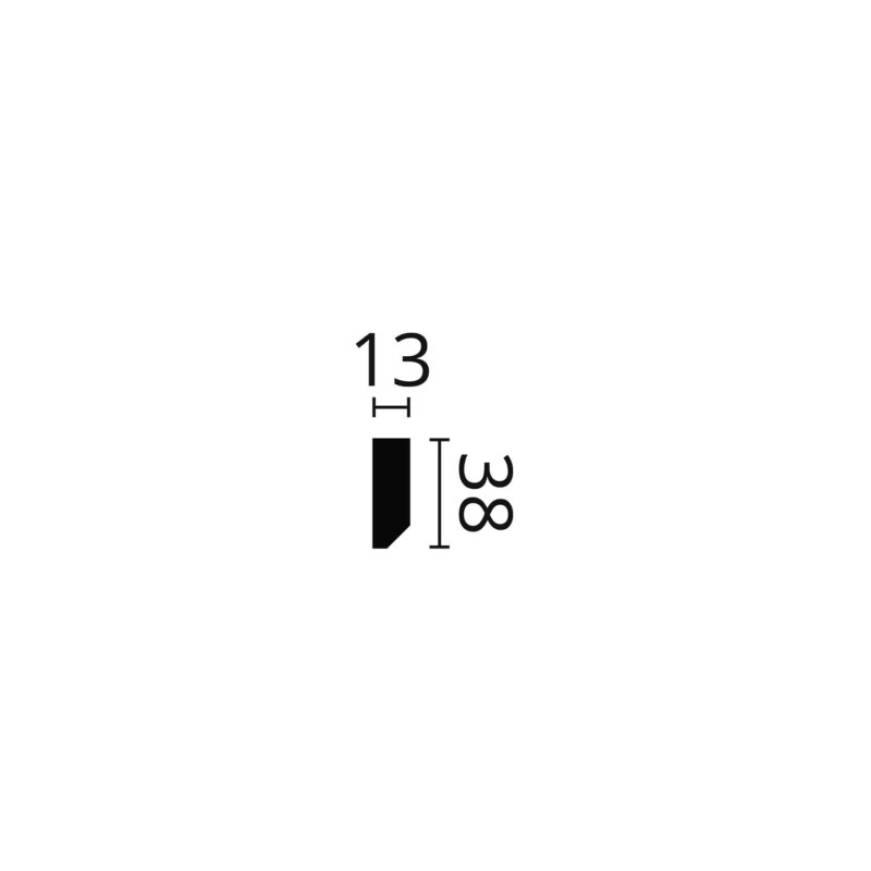Plinta polimer dur FT1 38X13X2000 Plinta polimer dur FT1 38X13X2000
