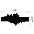 Set ornament decorativ caroiaje accesoriu Arstyl z104 pentru profil Z10- 2 BUC.  