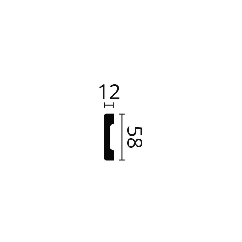 Brau decorativ Wallstyl WD4 58X12X2000 Brau decorativ Wallstyl WD4 58X12X2000