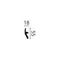 Brau decorativ Wallstyl W1 55X18X2000   