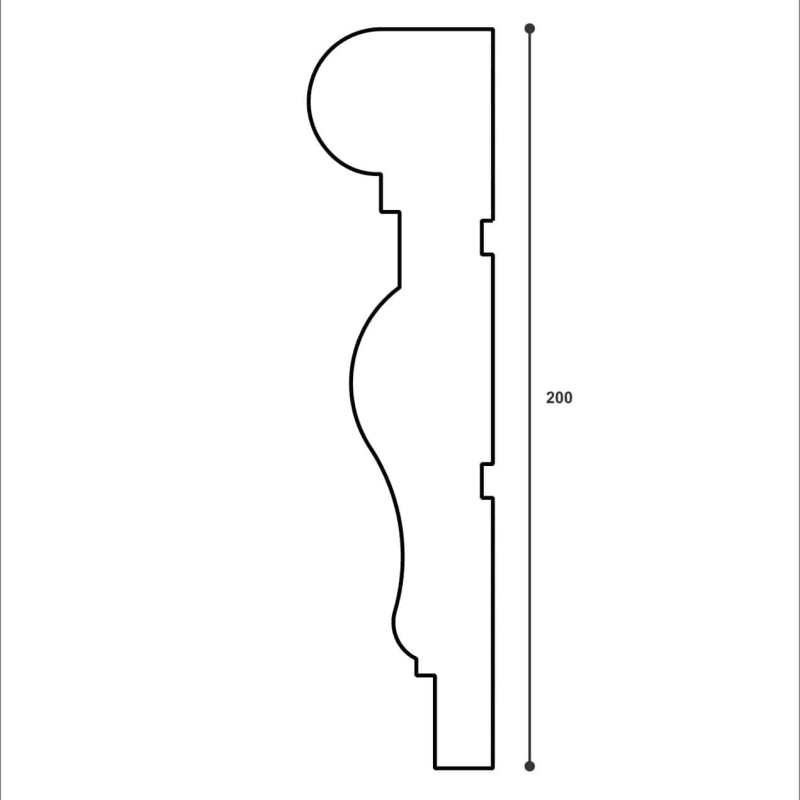 Ancadrament decorativ fereastra NA151 200X50X2000 Ancadrament decorativ fereastra NA151 200X50X2000