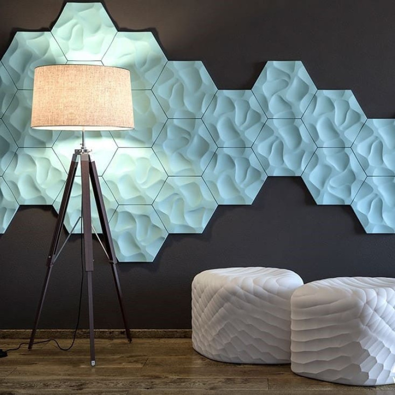 Panou decorativ 3D interior poliuretan Arstyl 3D CORAL 380X329X25     