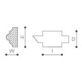 Set ornament decorativ caroiaje accesoriu Arstyl z104 pentru profil Z10- 2 BUC.  