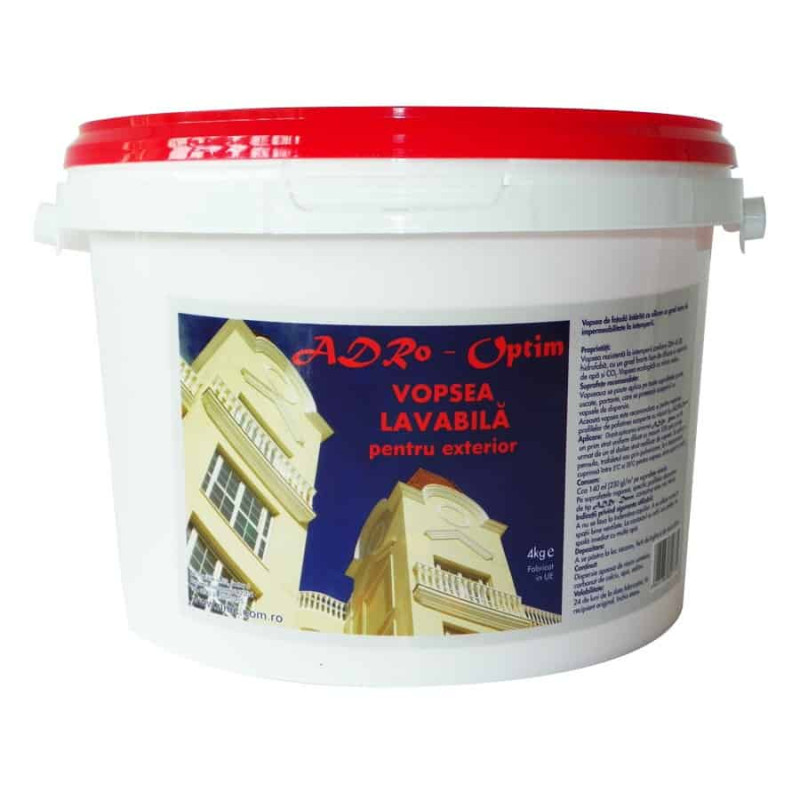 Vopsea lavabila fatada exterior ADRO-OPTIM 4KG    