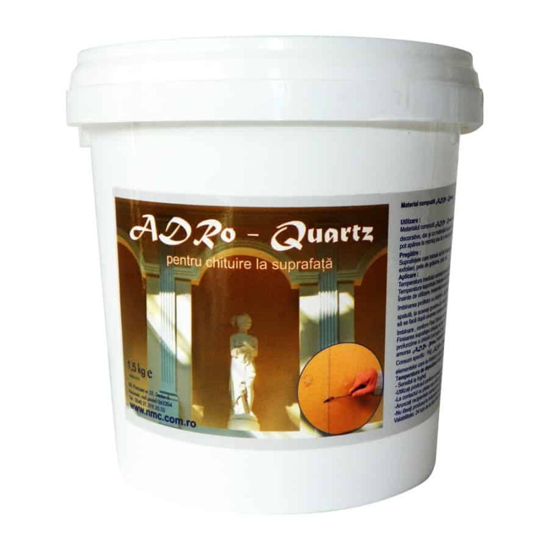 Rasina chituire profiluri decorative exterioare ADRO-QUARTZ 1.5KG   