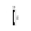 Plinta polimer dur FD15S 150X18X2000 Plinta polimer dur FD15S 150X18X2000