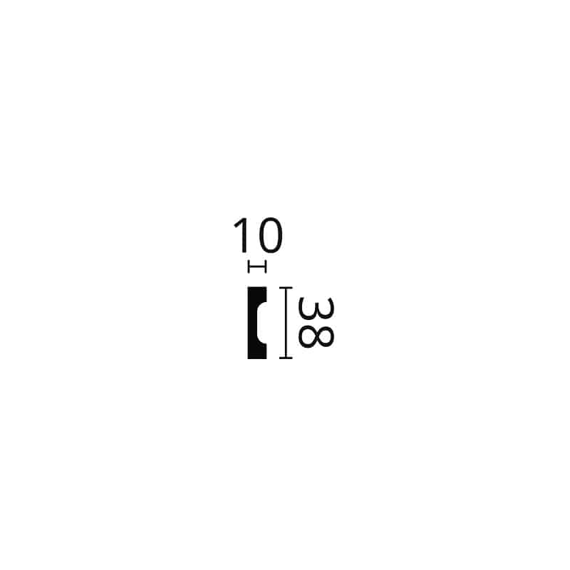 Brau decorativ Wallstyl WD5 38X10X2000 Brau decorativ Wallstyl WD5 38X10X2000