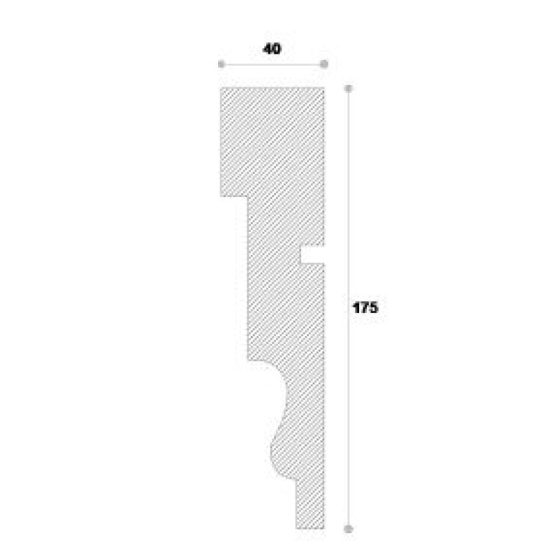 Ancadrament decorativ fereastra NA105 175X40X2000 Ancadrament decorativ fereastra NA105 175X40X2000