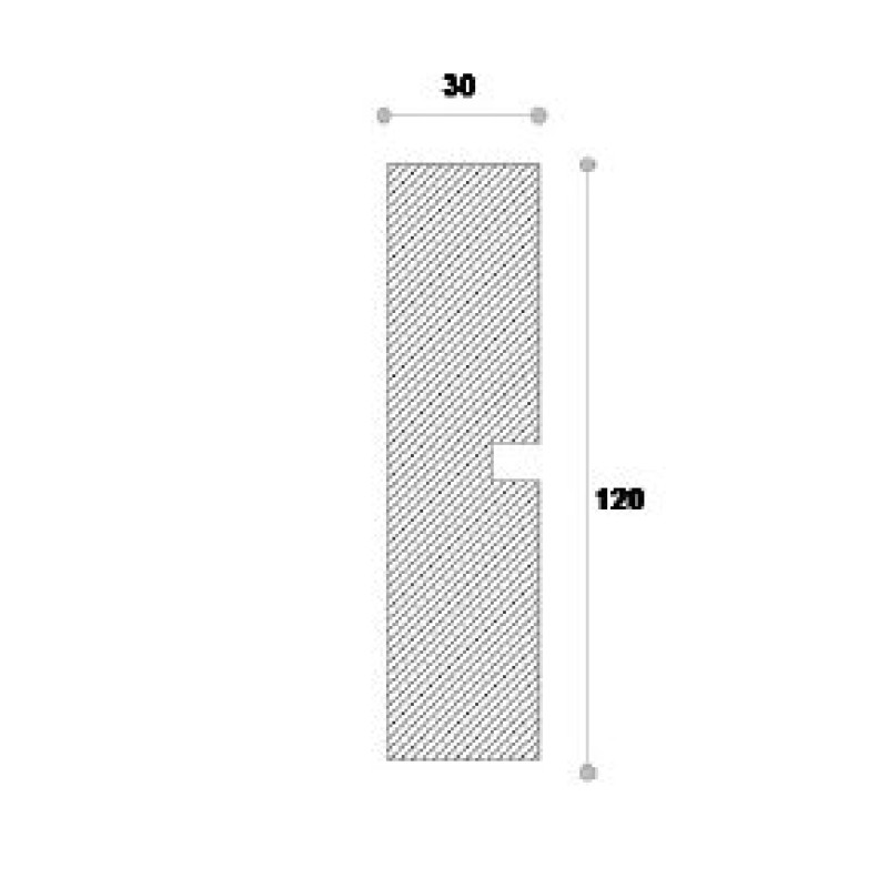 Ancadrament decorativ fereastra NA108 120X30X1250 Ancadrament decorativ fereastra NA108 120X30X1250