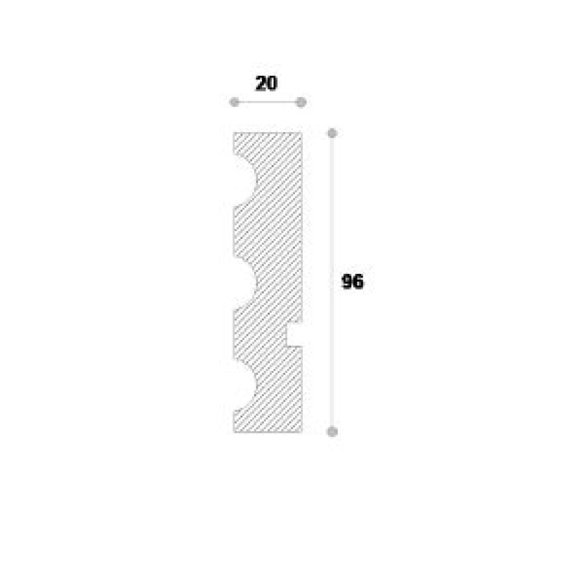 Ancadrament decorativ fereastra NA111 96X20X2000 Ancadrament decorativ fereastra NA111 96X20X2000