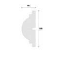 Ancadrament decorativ fereastra NA114 110X40X2000     