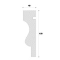 Ancadrament decorativ fereastra NA121 150X40X1250
