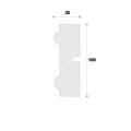 Ancadrament decorativ fereastra NA122 100X35X2000     