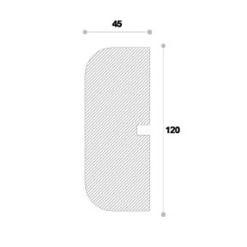 Ancadrament decorativ fereastra NA123 120X45X2000 Ancadrament decorativ fereastra NA123 120X45X2000