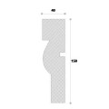 Ancadrament decorativ fereastra NA124 150X40X2000     