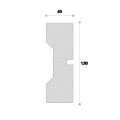 Ancadrament decorativ fereastra NA125 120X40X2000     