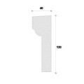Ancadrament decorativ fereastra NA129 120X40X2000     