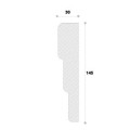 Ancadrament decorativ fereastra NA132 145X30X2000     