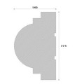 Ancadrament decorativ fereastra NA173 225X140X2000     