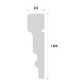 Ancadrament decorativ fereastra REMA10 180X45X2000     