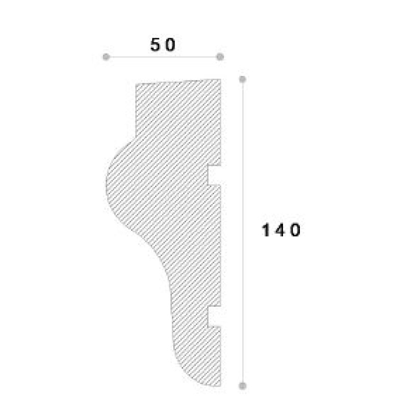 Ancadrament decorativ fereastra REMA13 140X50X2000 Ancadrament decorativ fereastra REMA13 140X50X2000