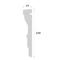 Ancadrament decorativ fereastra REMA15 200X35X2000     