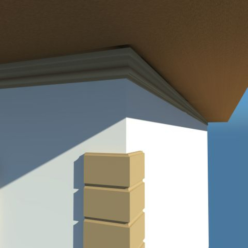 Cornisa decorativa exterior NC101 170X45X2000 Cornisa decorativa exterior NC101 170X45X2000