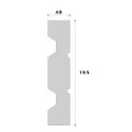 Cornisa decorativa exterior NC102 195X40X2000     