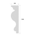 Cornisa decorativa exterior NC103 190X50X2000     