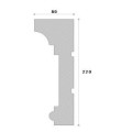 Cornisa decorativa exterior NC104 220X80X2000     