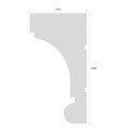 Cornisa decorativa exterior NC108 400X203X2000     