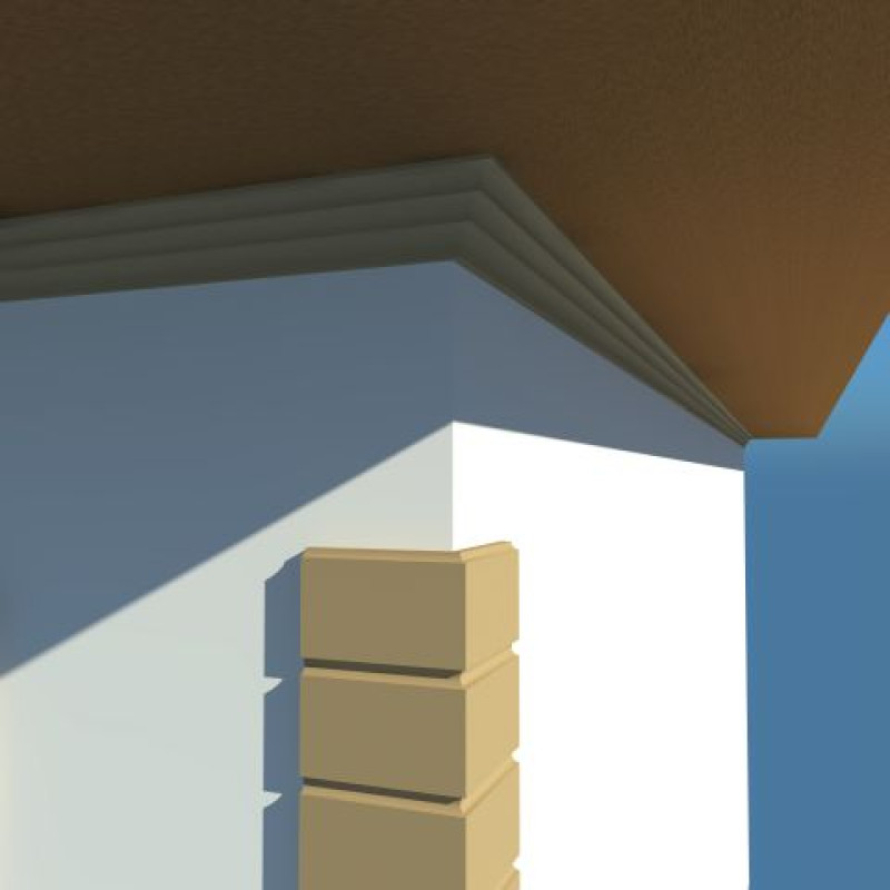 Cornisa decorativa exterior NC109 135X100X2000 Cornisa decorativa exterior NC109 135X100X2000