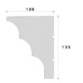 Cornisa decorativa exterior NC109 135X100X2000     
