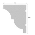 Cornisa decorativa exterior NC121 250X200X2000     