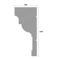 Cornisa decorativa exterior NC146 290X130X2000     