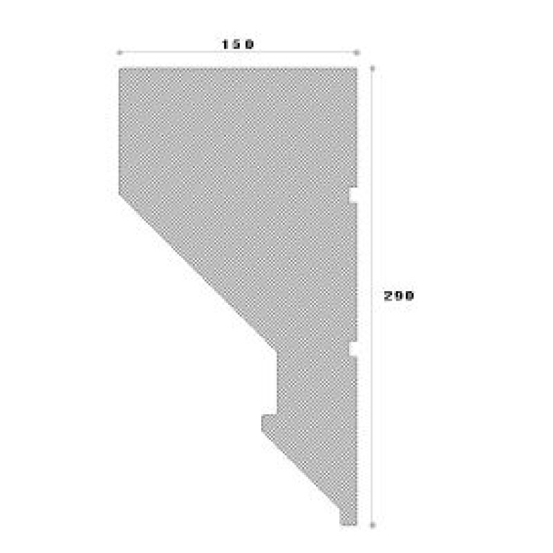 Cornisa decorativa exterior NC149 290X150X2000 Cornisa decorativa exterior NC149 290X150X2000