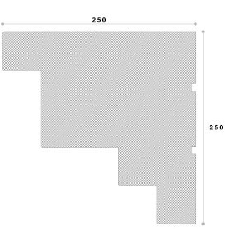 Cornisa decorativa exterior NC153 250X250X2000 Cornisa decorativa exterior NC153 250X250X2000