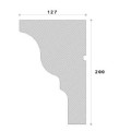 Cornisa decorativa exterior NC158 200X127X2000     