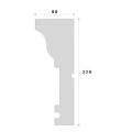 Cornisa decorativa exterior NC159 220X80X2000     
