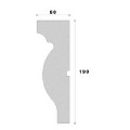 Cornisa decorativa exterior NC160 190X60X2000     