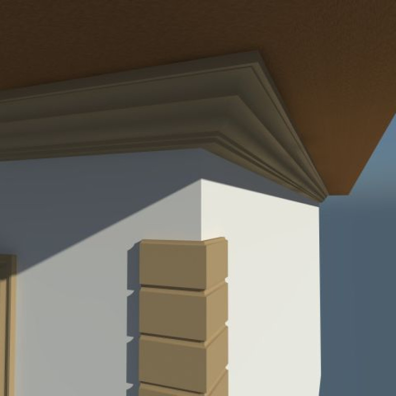 Cornisa decorativa exterior NC161 236X300X2000 Cornisa decorativa exterior NC161 236X300X2000