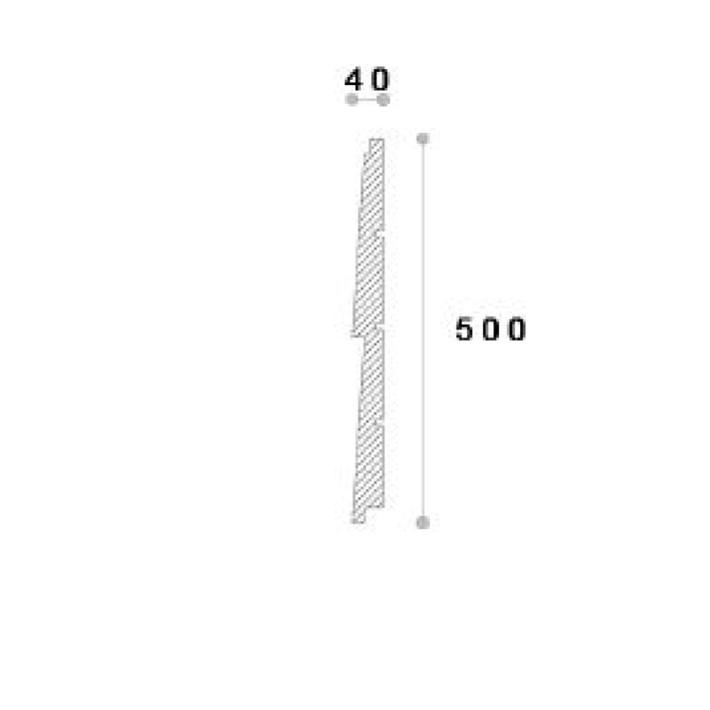 Termosistem decorativ SIDDING PANEL 2 500X40X2000 Termosistem decorativ SIDDING PANEL 2 500X40X2000